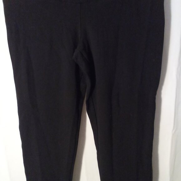 Shape FX Leggings Women L Straight Skinny Active Athletic Cropped Black - Picture 4 of 13